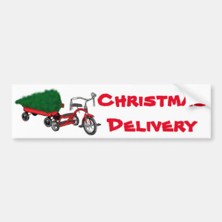 Weihnachtsbaumlieferung Autoaufkleber
