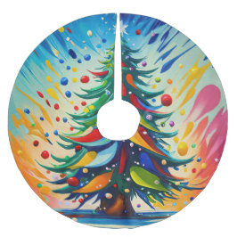 Weihnachtsbaummalerei Polyester Weihnachtsbaumdecke