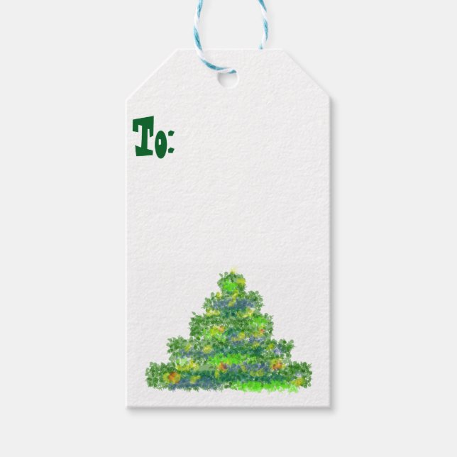 Weihnachtsbaummarke Geschenkanhänger (Vorderseite)