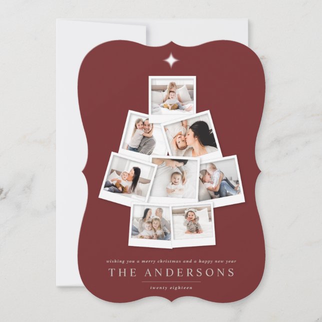 Weihnachtsbaummehrtage Foto Feiertagskarte (Vorderseite)