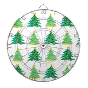 Weihnachtsbaummuster Dartscheibe