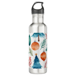 Weihnachtsbaummuster Edelstahlflasche