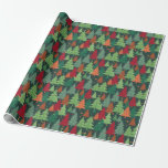 Weihnachtsbaummuster Geschenkpapier<br><div class="desc">Elegante Weihnachtsbäume und Geschenkpackungen,  schön zum Umhüllen Ihrer überraschenden Geschenke und Weihnachtsgeschenke</div>