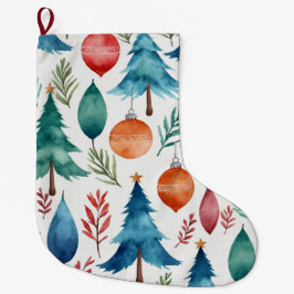 Weihnachtsbaummuster Großer Weihnachtsstrumpf