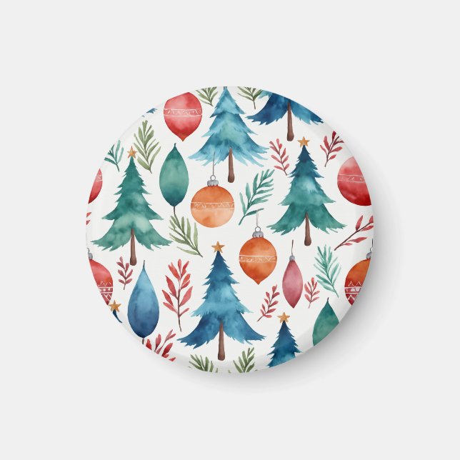 Weihnachtsbaummuster Magnet (Vorne)