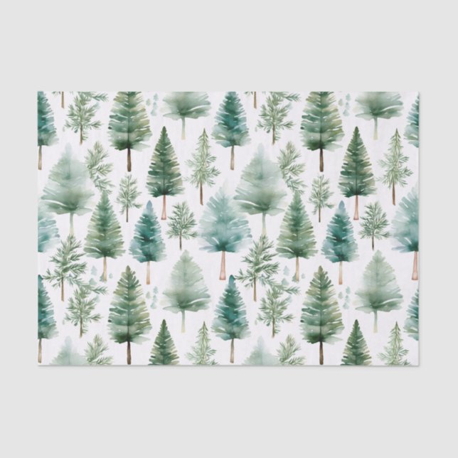 Weihnachtsbaummuster Seidenpapier (Vorderseite)