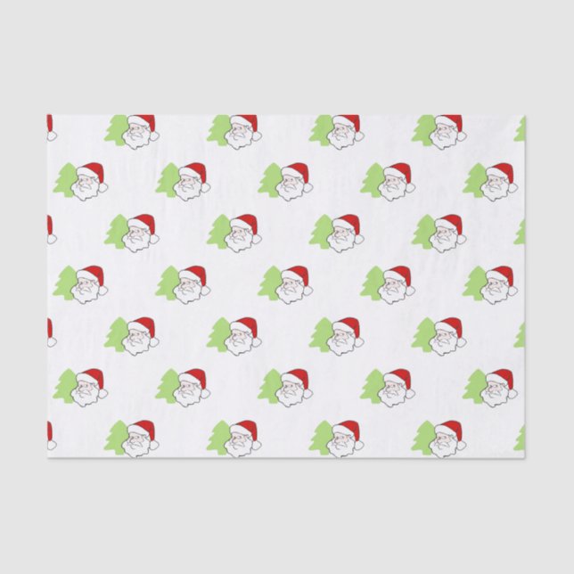 Weihnachtsbaummuster Seidenpapier (Vorderseite)