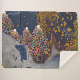 Weihnachtsbaummuster Sherpadecke