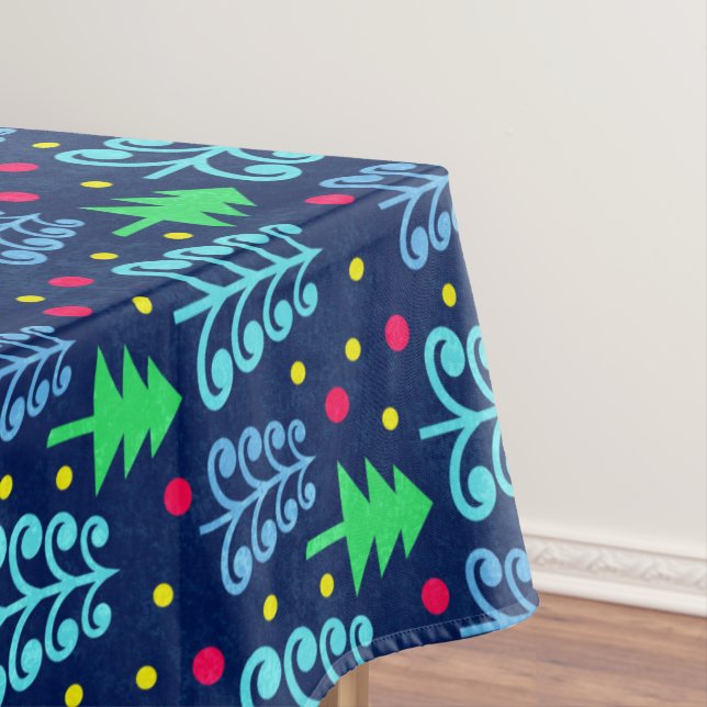 Weihnachtsbaummuster Tischdecke (Beispiel)
