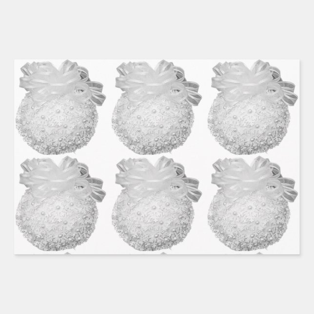 Weihnachtsbaumpapier Geschenkpapier Set (Vorderseite)