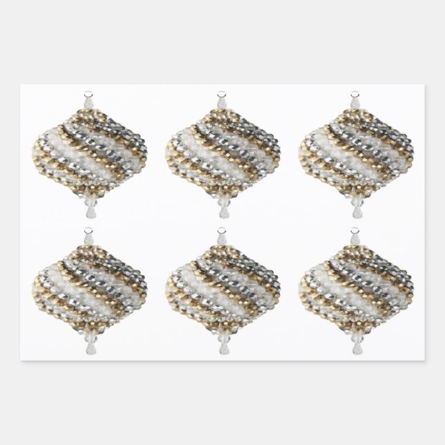 Weihnachtsbaumpapier Geschenkpapier Set (Vorderseite 2)