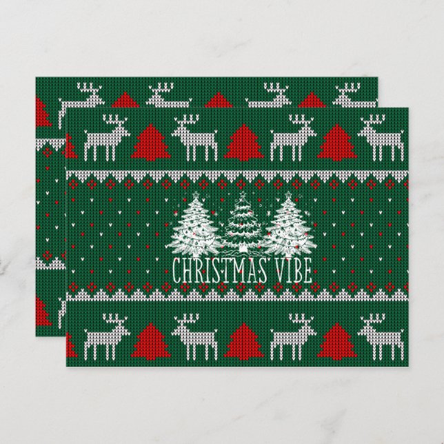 Weihnachtsbaumpost Postkarte (Vorne/Hinten)