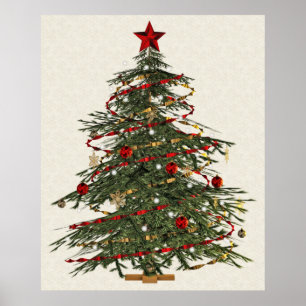 Weihnachtsbaumposter Poster