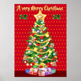 Weihnachtsbaumposter Weihnachten Poster