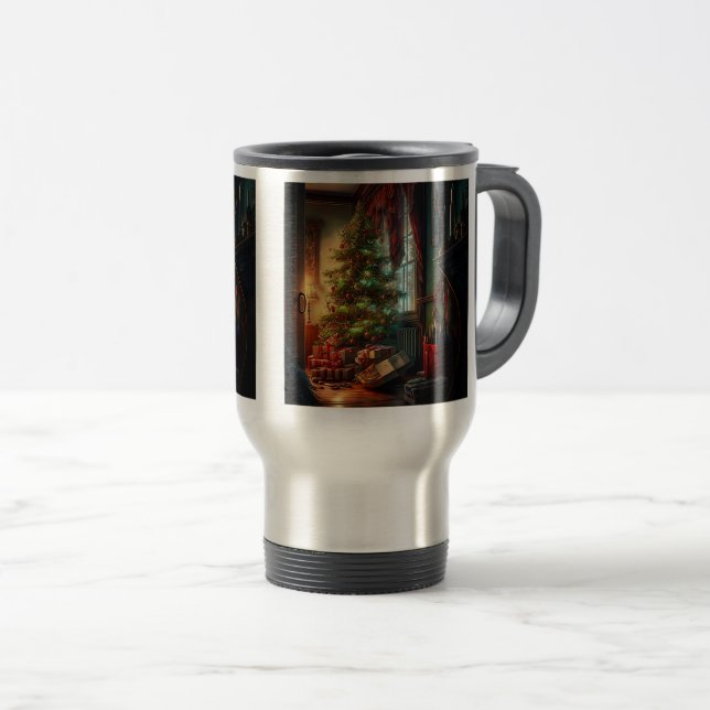Weihnachtsbaumreise/Tasse des Pendelverkehrs, 15 o Reisebecher (VorderseiteRechts)