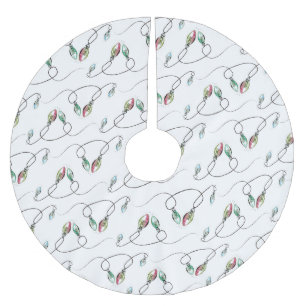 Weihnachtsbaumrock Modernes Muster der Lichter Polyester Weihnachtsbaumdecke