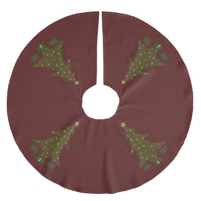 Weihnachtsbaumrock Polyester Weihnachtsbaumdecke (Vorderseite)