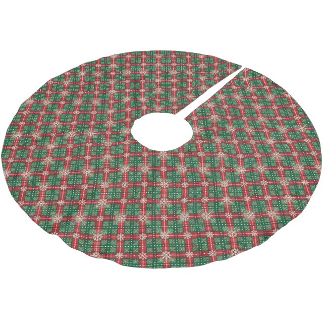 Weihnachtsbaumrock Polyester Weihnachtsbaumdecke (Schrägansicht)