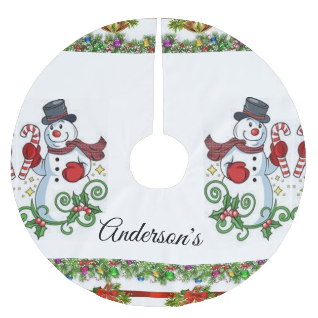 Weihnachtsbaumrock Polyester Weihnachtsbaumdecke (Vorderseite)