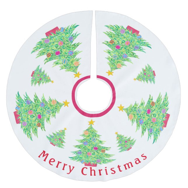 Weihnachtsbaumrock Polyester Weihnachtsbaumdecke (Vorderseite)