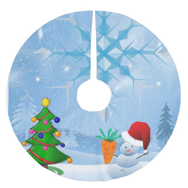 Weihnachtsbaumrock Polyester Weihnachtsbaumdecke (Vorderseite)