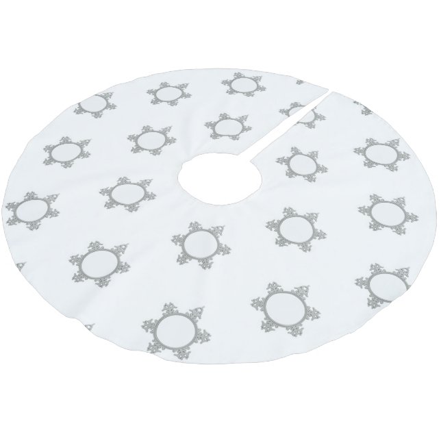 Weihnachtsbaumrock von dalDesignNZ Polyester Weihnachtsbaumdecke (Schrägansicht)