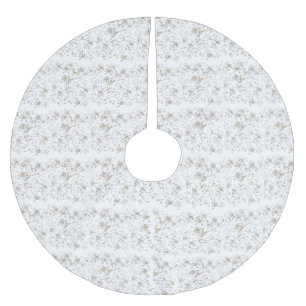 Weihnachtsbaumröcke. Filz. Glitzer Velvet Gold Polyester Weihnachtsbaumdecke