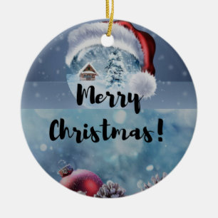 Weihnachtsbaumschmuck aus Winterkiefer - Weihnacht Keramik Ornament