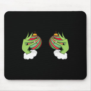 Weihnachtsbaumschmuck Brust Lustige Weihnachten Mousepad