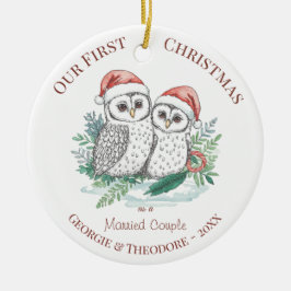 Weihnachtsbaumschmuck - Erstes gemeinsames Weihnac Keramik Ornament