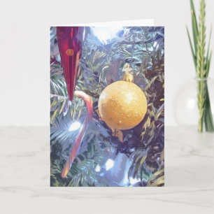 Weihnachtsbaumschmuck Feiertagskarte