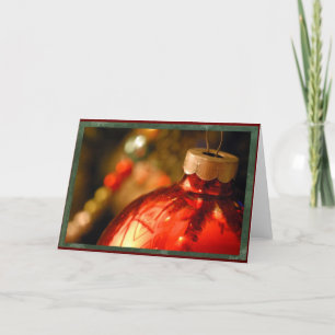Weihnachtsbaumschmuck Feiertagskarte