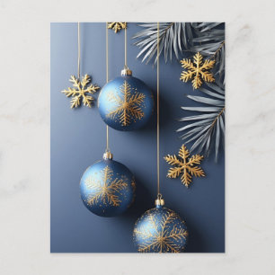 ❄️ Weihnachtsbaumschmuck Festlicher Glanz 🎄 Elega Postkarte