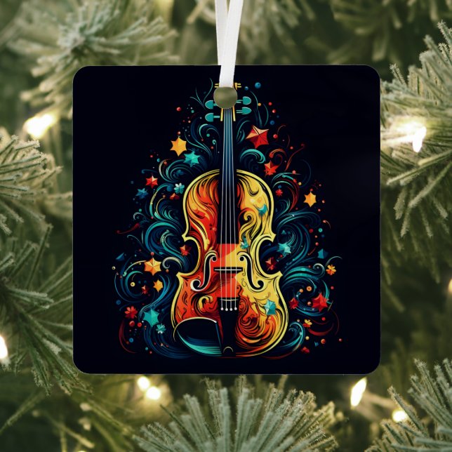 Weihnachtsbaumschmuck für die Weihnachtsvioline Ornament Aus Metall (InSitu)