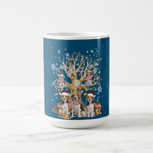 Weihnachtsbaumschmuck für Hunde im Beagle Kaffeetasse