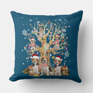 Weihnachtsbaumschmuck für Hunde im Beagle Kissen