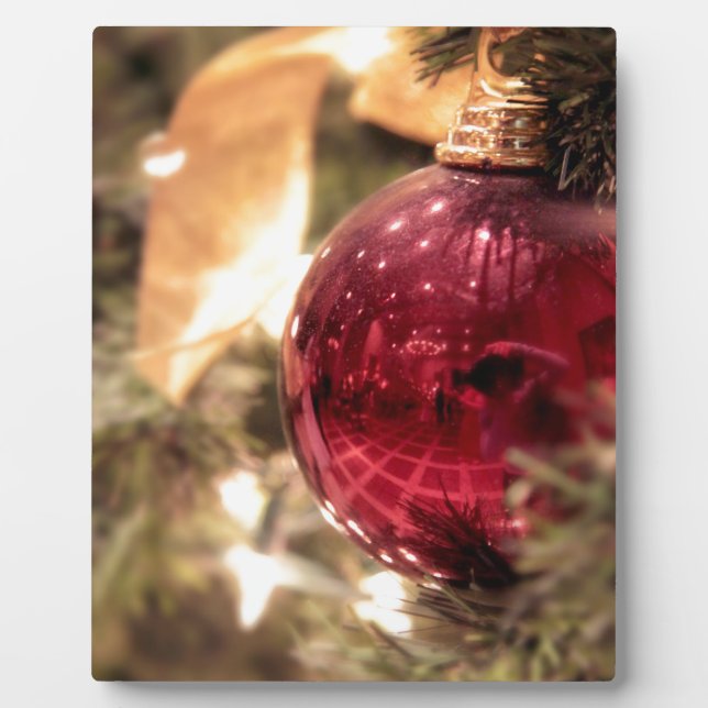 Weihnachtsbaumschmuck glänzend fotoplatte (Vorderseite)