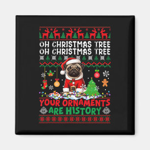 Weihnachtsbaumschmuck ist Geschichte Pullover Weih Magnet