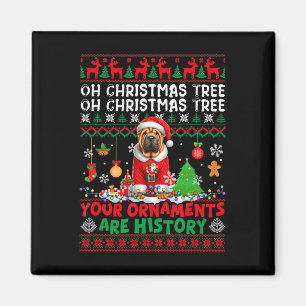 Weihnachtsbaumschmuck ist Geschichte Sweater Santa Magnet
