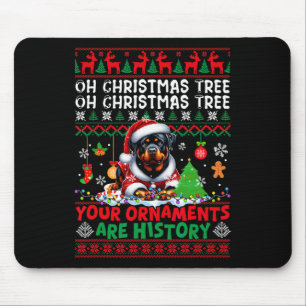 Weihnachtsbaumschmuck ist Geschichte Sweater Santa Mousepad