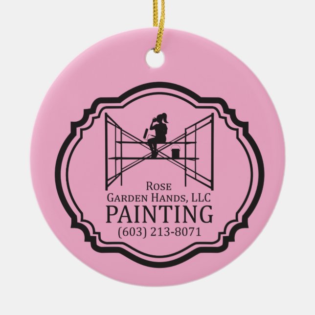 Weihnachtsbaumschmuck Keramik Ornament (Vorne)