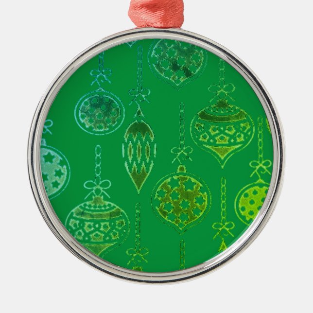 Weihnachtsbaumschmuck Kunst und Design Ornament Aus Metall (Vorne)