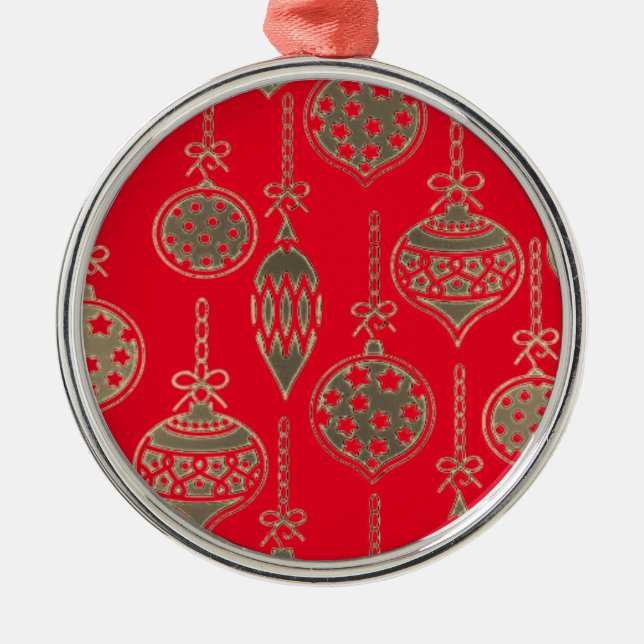 Weihnachtsbaumschmuck Kunst und Design Ornament Aus Metall (Vorne)