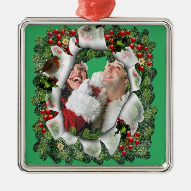 Weihnachtsbaumschmuck Ornament Aus Metall (Vorne)