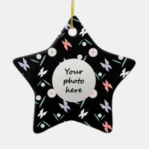 Weihnachtsbaumschmuck-Schmetterlinge Keramikornament