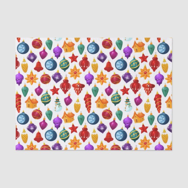 Weihnachtsbaumschmuck Seidenpapier (Vorderseite)
