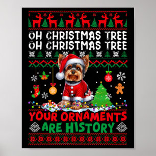 Weihnachtsbaumschmuck sind Geschichte Sweater York Poster