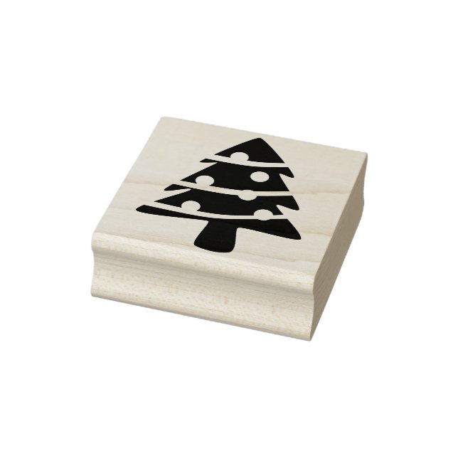 Weihnachtsbaumsilhoette Briefmarke Gummistempel (Stempel)