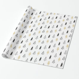 Weihnachtsbaumsorte - Weiß Geschenkpapier