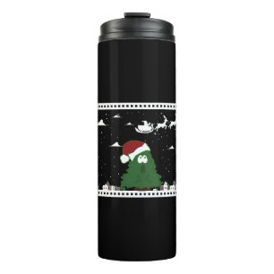 Weihnachtsbaumstadt bis Shirt Design für Veranstal Thermosbecher